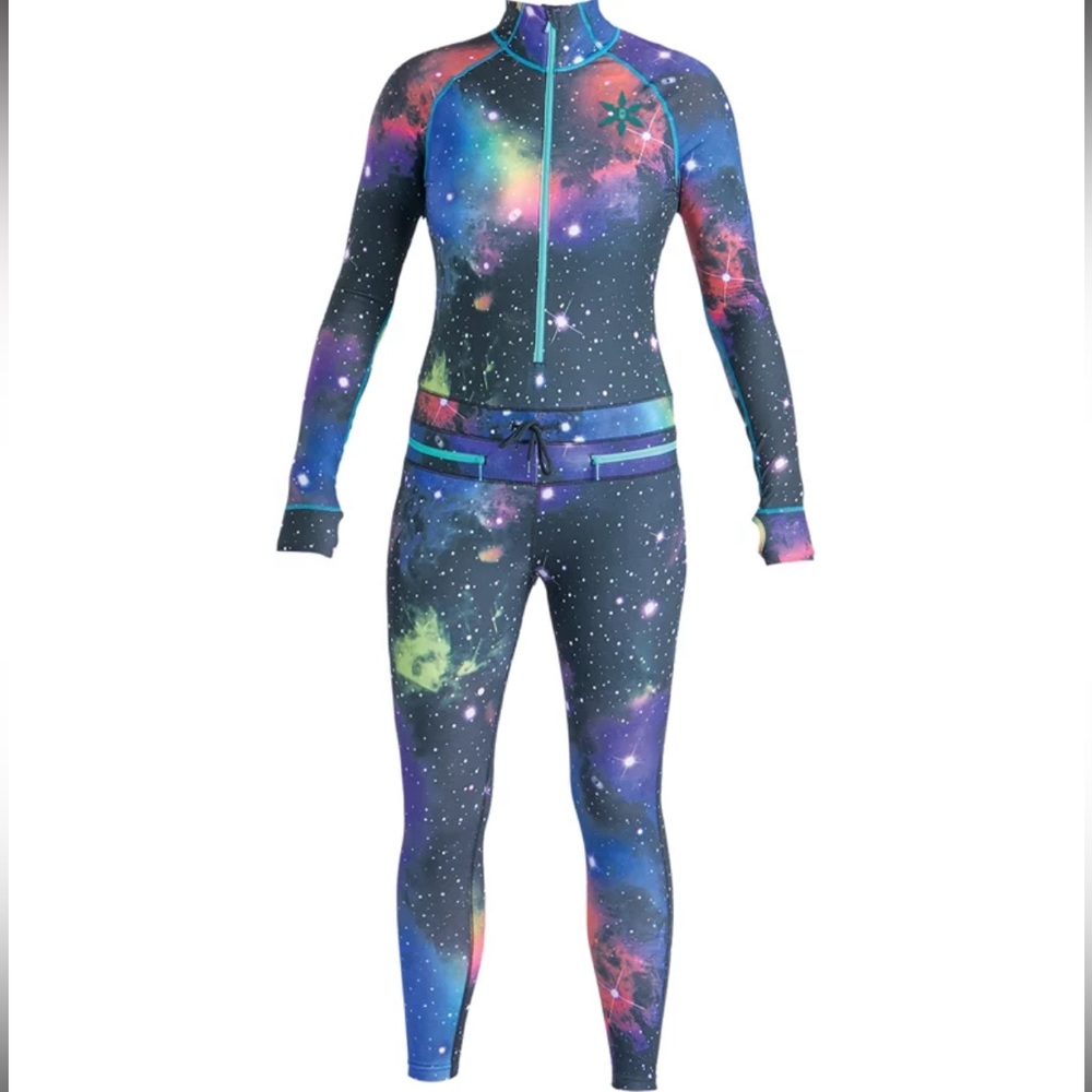 Airblaster Hoodless Ninja Suit | Thermal Base Layer in Space Theme Galaxy